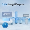 thumbnail image 4 of Waterdrop Alkaline Chubby Jarra de filtro de agua grande de 10 tazas con 1 filtro, agua alcalina mineralizada saludable, limpia y libre de toxinas (100 galones), hasta PH 9.5, sin BPA, 4 of 5