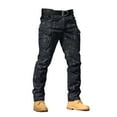 thumbnail image 3 of Blekii Men's Camouflage Print Cargo Pants, Water-Resistant Outdoor Work Trousers, Stretch Softshell Pants for Training, Loose Fit with Large Pockets, Durable Bottoms for Hiking,, 3 of 4