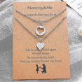 thumbnail image 2 of Heart Necklace Mother Daughter Necklace Set 2pcs Mother's Day Gift, 2 of 5