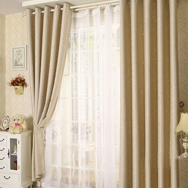 Cortinas opacas, cortina corrediza para puerta de Patio, para sala de estar, ventana, puerta de Patio 51 yeacher 100cmX130cm