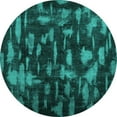 thumbnail image 1 of Ahgly Company Machine Washable Indoor Round Persian Turquoise Blue Bohemian Area Rugs, 6' Round, 1 of 4