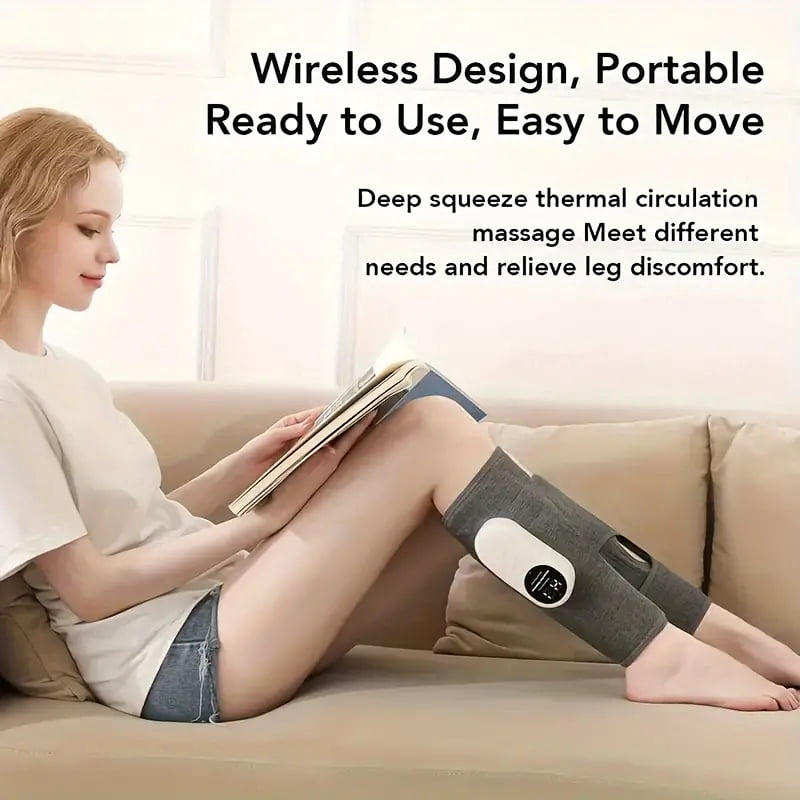 Leg Massager for Circulation, Air Compression Massager for Calf Foot Legs Muscle, 3 Modes 3 Intensities Leg Massager,Relief Leg Muscle Fatigue,1Pcs