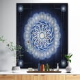 thumbnail image 2 of Design Art - Abstract fractal flower in Blue Background, 2 of 5