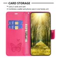 thumbnail image 3 of Dteck Butterfly Pattern Case For iPhone 14 Pro Max,Magnetic Leather Card Wallet Case Kickstand Cover with Wrist Strap for iPhone 14 Pro Max 6.7-inch,Red, 3 of 6