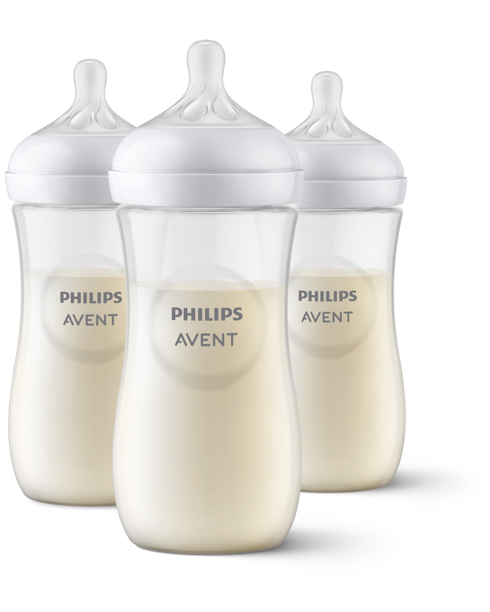 Philips Avent Natural Baby Bottle with Natural Response Nipple, Clear ...
