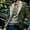 Green, variant on Men's Coats And Jackets Hooded Men Casual Keep Warm Thicken Long Sleeve Turndown Button Jacket Patchwork Coats Black L JE
