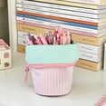thumbnail image 3 of JOGZMZ Large Capacity Pencil Case With Standing Function, Durable Canvas Stationery Bag, Portable Desk Organizer with Handle for Office and Home Use, 3 of 6