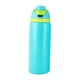 thumbnail image 2 of Botella de agua de acero inoxidable con aislamiento, deportiva, 1000 ml, para bebidas frías y calientes, a prueba de fugas, para oficina y coche. verde, 2 of 8