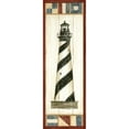 thumbnail image 3 of Harper, Ethan 7x14 Black Modern Framed Museum Art Print Titled - Americana Lighthouse II, 3 of 5
