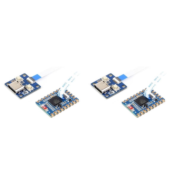 2X ESP32-S3-Kit de Placa de Desarrollo Tiny+Cable FPC Bluetooth LE+2.4G WiFi ESP32-S3FH4R2 ESP32-S3 Mini Placa de Desarrollo