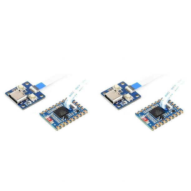 2X ESP32-S3-Kit de Placa de Desarrollo Tiny+Cable FPC Bluetooth LE+2.4G WiFi ESP32-S3FH4R2 ESP32-S3 Mini Placa de Desarrollo