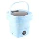 thumbnail image 3 of Lavadora plegable pequeña TPE y PP 100-240 V Deshidratador incorporado Mini lavadora de cubo portátil de 6 L para calcetines de ropa interior Azul Enchufe de EE. UU., 3 of 10