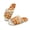 Maple Leaves Music, variant on Soft Indoor Open Toe Slippers Non-slip Sole Lightweight House Slippers Bedroom Home Shoes Cute Turkey Print, Size 12-13