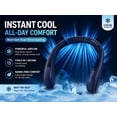 thumbnail image 2 of New Portable Neck Fan, Hands Free Bladeless Fan,5 Speeds USB Powered Desk Fan Rechargeable Headphone Design Wearable Personal Fan, 2 of 12