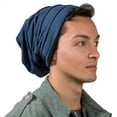 thumbnail image 4 of Adult Unisex Soft Slouchy Oversized Wrinkled Fleece Cuffless Beanie, 4 of 5