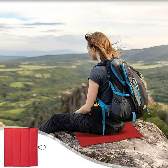 Suncoda Seat Cushion, Foldable Small Cushion for Outdoor Camping Spring Outing Cool and Moistures Proof Climbing Travel Cushion