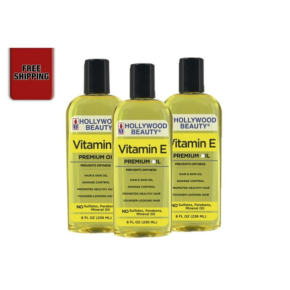 Hollywood Beauty Vitamin E Oil - 8 oz. (Pack of 3)