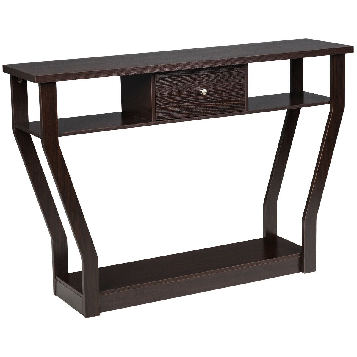 Accent Console Table Modern Sofa Entryway Hallway Wood Display Desk