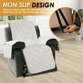 thumbnail image 4 of Dznils Reversible Recliner Chair Cover Furniture Chair Slipcover with Side Pockets, Beige, 4 of 11