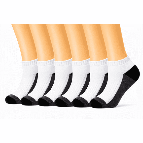 Athletic Ankle Socks for Men & Women 6 Pairs, Arch Support Comfort Socks, Breathable Performance for Training & Everyday Wear