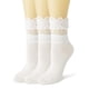 thumbnail image 1 of Dinheiro Calcetines de encaje para mujer, calcetines tobilleros plisados de malla transparente, calcetines de encaje, 1 of 5