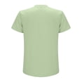 thumbnail image 5 of KHONTS Men's Henley Collared Shirts Slim Fit Short Sleeve Fashion Tops Tee Basic Classic Summer V-Neck T Shirts Light Green XL, 5 of 5