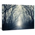 thumbnail image 3 of Design Art Dark Autumn Forest in Fog Modern Photography Canvas Print, 3 of 3