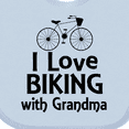 thumbnail image 4 of Inktastic Biking with Grandma Cycling Boys or Girls Baby Bib, 4 of 4