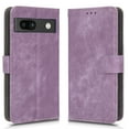 thumbnail image 6 of ELEHOLD Leather Wallet Case for Google Pixel 7A with RFID Blocking Card Holders Stand Function Detachable Wriststrap Shockproof Folio Case,Purple, 6 of 6