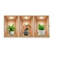 thumbnail image 2 of Fiudx Decoración del hogar Calcomanías con efecto de plantas en macetas para pasillos, escaleras, pintura decorativa, mural de plantas y flores para pared de hotel y restaurante, 2 of 3