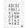 thumbnail image 2 of Barrett, Erin 12x14 White Modern Wood Framed Museum Art Print Titled - Alphabet, 2 of 4