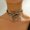 3630 Black Silver, variant on Women's Flexible Necklace Without Head And Tail