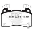 thumbnail image 2 of EBC Brakes Redstuff Premium Fast Street Pad For All Engine Sizes Fits select: 2016-2022 CHEVROLET CAMARO, 2014-2019 CADILLAC CTS, 2 of 8