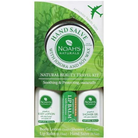 Noah's Naturals: Natural Beauty Travel Kit, 4 ct