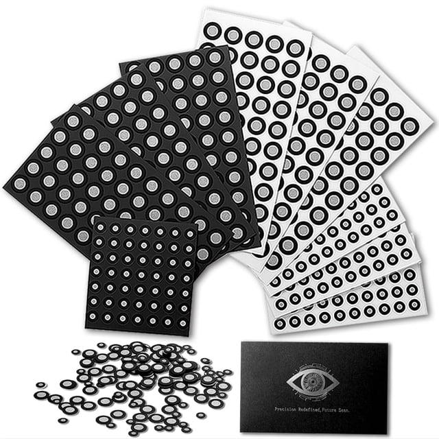 Rosjoy Marcadores de escaneo 3D 500 piezas, combo magnético y adhesivo