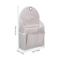 thumbnail image 2 of IDEANATEGRATE Bolsa De Almacenamiento Colgante De Y Lino Beige Para Dormitorio Y Oficina, 2 of 6