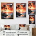 thumbnail image 4 of Designart "Sunset Tranquility In Tropical Twilight" Palms & Palm Trees Canvas Prints, 4 of 7