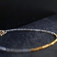 thumbnail image 4 of Labradorite 2mm Rondelle Shape Faceted Cut Beads 7 inch Gold Plated Clasp Bracelet for men, women, unisex. Link Chain Stacking Bracelet.|LINK_04025, 4 of 7