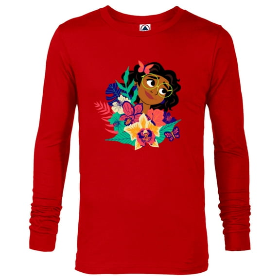 Disney Encanto Mirabel Flowers and Butterflies Paradiso - Long Sleeve T-Shirt for Men - Customized-New Red