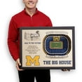 thumbnail image 4 of IDNA Michigan Wolverines 25.5" x 19.5" Michigan Stadium Stadium Views Wall Art, 4 of 7