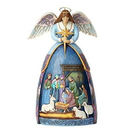 Jim Shore Heartwood Creek Angel With Nativity Scene Christmas Figurine 4059760 Jim Shore Heartwood Creek Angel With Nativity Scene Christmas Figurine 4059760