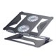 thumbnail image 2 of soportes para laptop Almohadilla De Enfriamiento Para Computadora Portátil Ventiladores USB Dobles Enfriador Soporte De Soporte Ajustable Gris gris Magideal soportes para laptop, 2 of 6