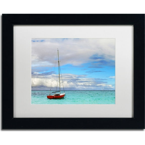 Trademark Fine Art "Hawaii 3" Canvas Art by Jason Shaffer, White Matte, Black Frame
