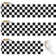 thumbnail image 1 of Bordes de tablón de anuncios FOBSME a cuadros negros y blancos x3, 1 of 7