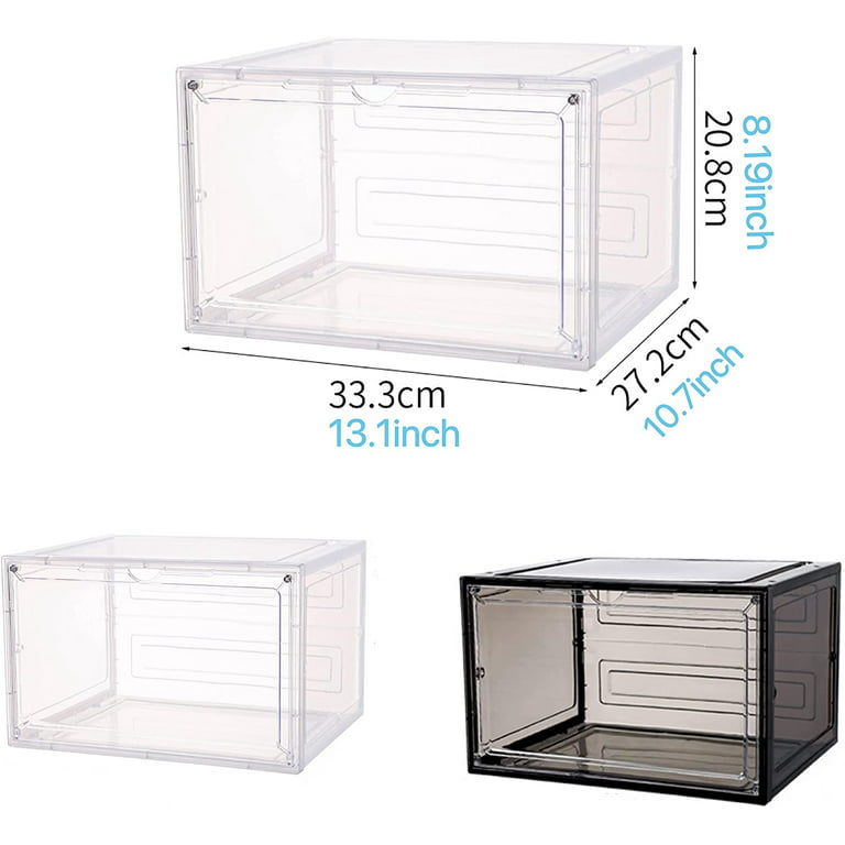Acrylic Display Case Clear Plastic Purse and Handbag Storage Organizer for  Closet, Stackable Acrylic Storage Boxes with Magnetic Door for Collectibles