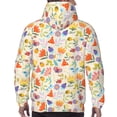 thumbnail image 7 of Lsque Insects In Plants Pattern Casual Men's Hoodie,Hooded Sweatshirt with Kangaroo Pocket,Pullover Hoodie-Small, 7 of 7