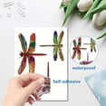 thumbnail image 3 of 8 hojas de pegatinas para ventana con forma de libélula, insectos de verano, decorativas, para ventanas, vinilo anticolisión, adhesivo de PVC para evitar colisiones de pájaros, para puertas, 3 of 8