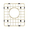 thumbnail image 1 of Starstar Sinks Protector - Rejilla inferior para fregadero de cocina de acero inoxidable 304, color dorado mate (12 largo x 11 ancho), 1 of 5