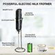 thumbnail image 3 of Milk Frother Handheld for Coffee with Stand - hand frother wand, Electric whisk Drink Mixer Mini Foamer for Cappuccino, Frappe, Matcha, Hot Chocolate, 3 of 3