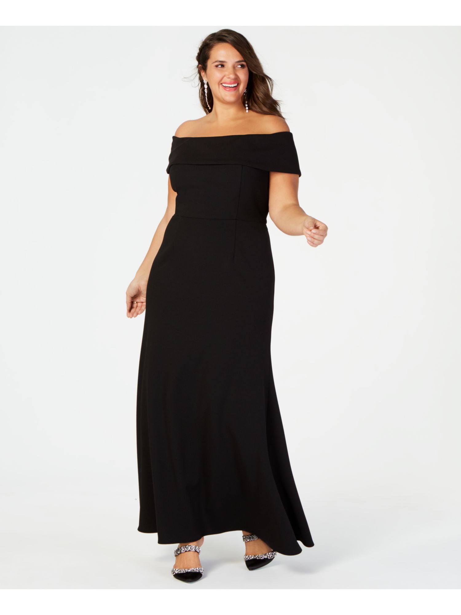 betsy and adam plus size evening gowns